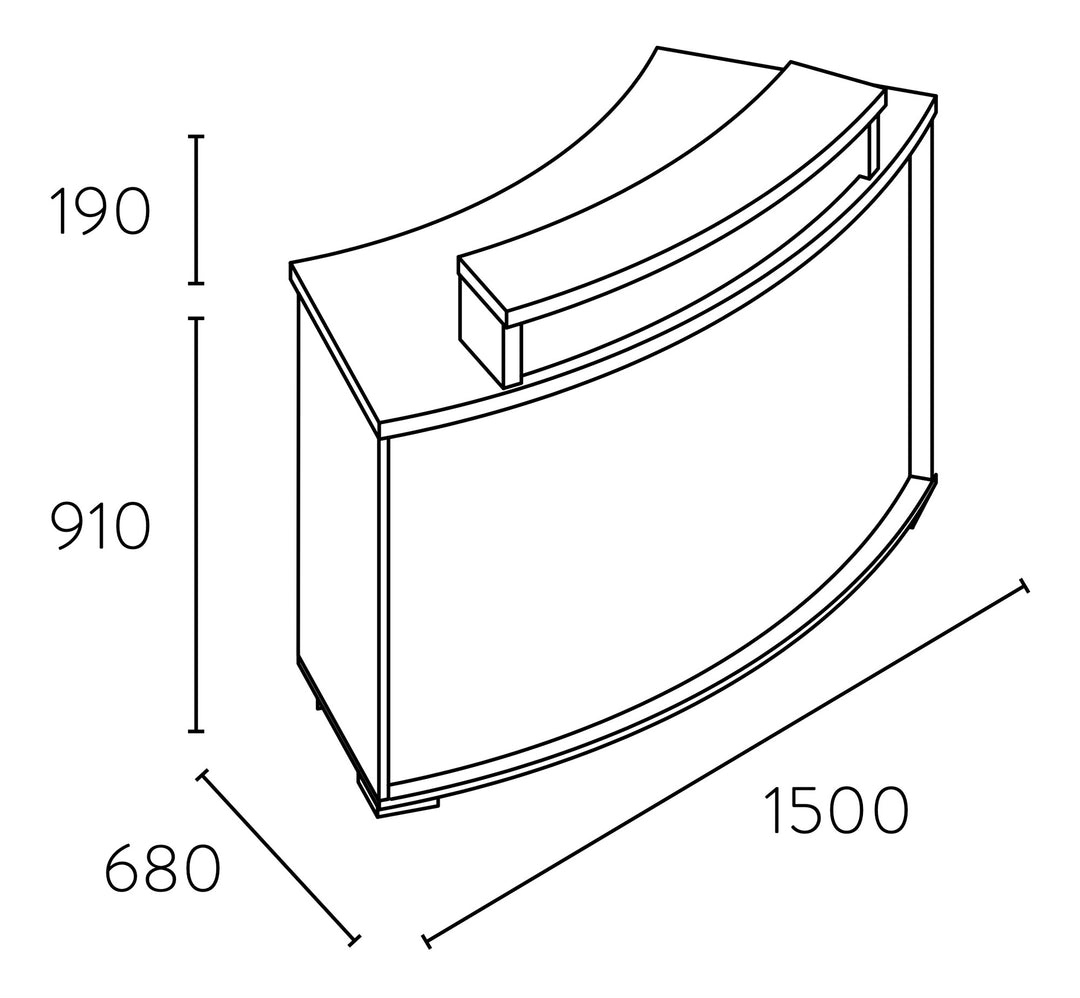 Pahi reception counter Corbel with cover