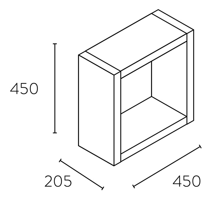 Pahi Prodejní regál Cub 45 cm