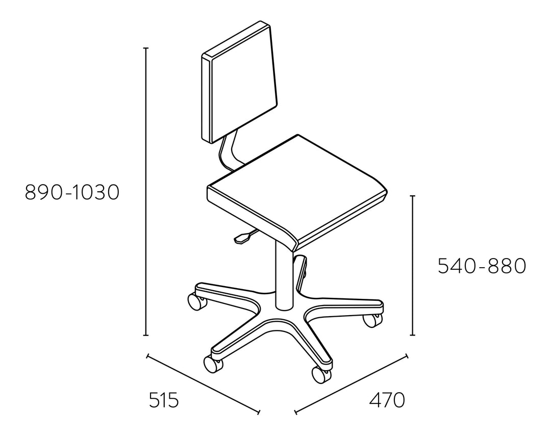 Pahi Rolling Stool Work