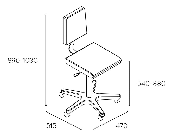Pahi Rolling Stool Work