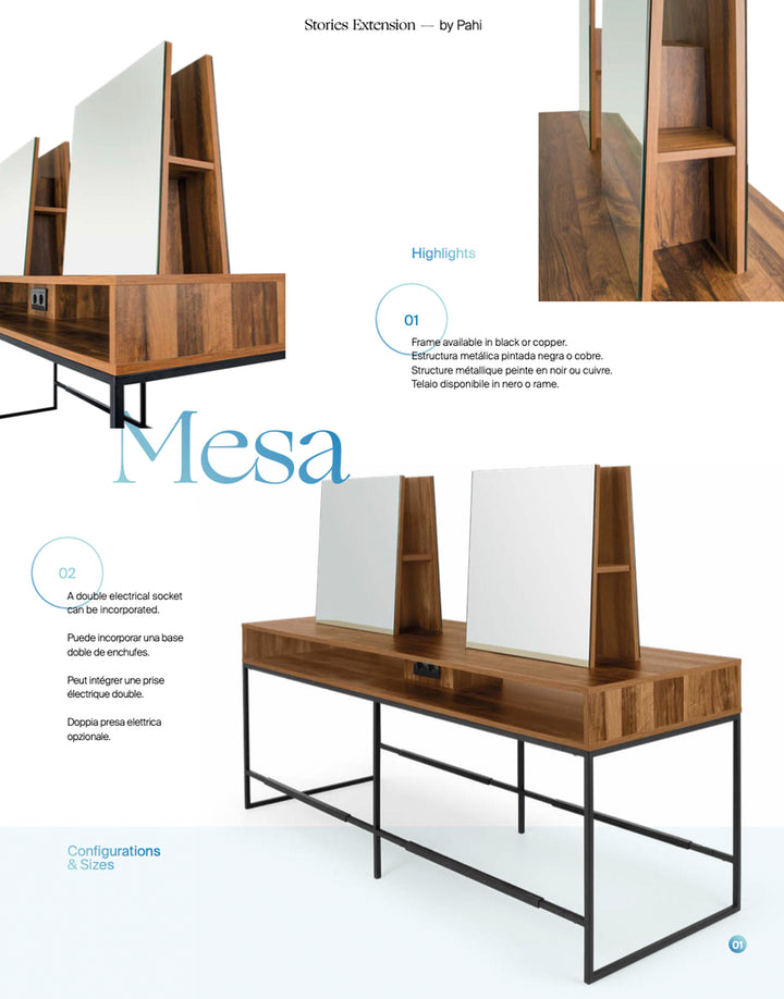 Pahi Frisiertisch Mesa 4S