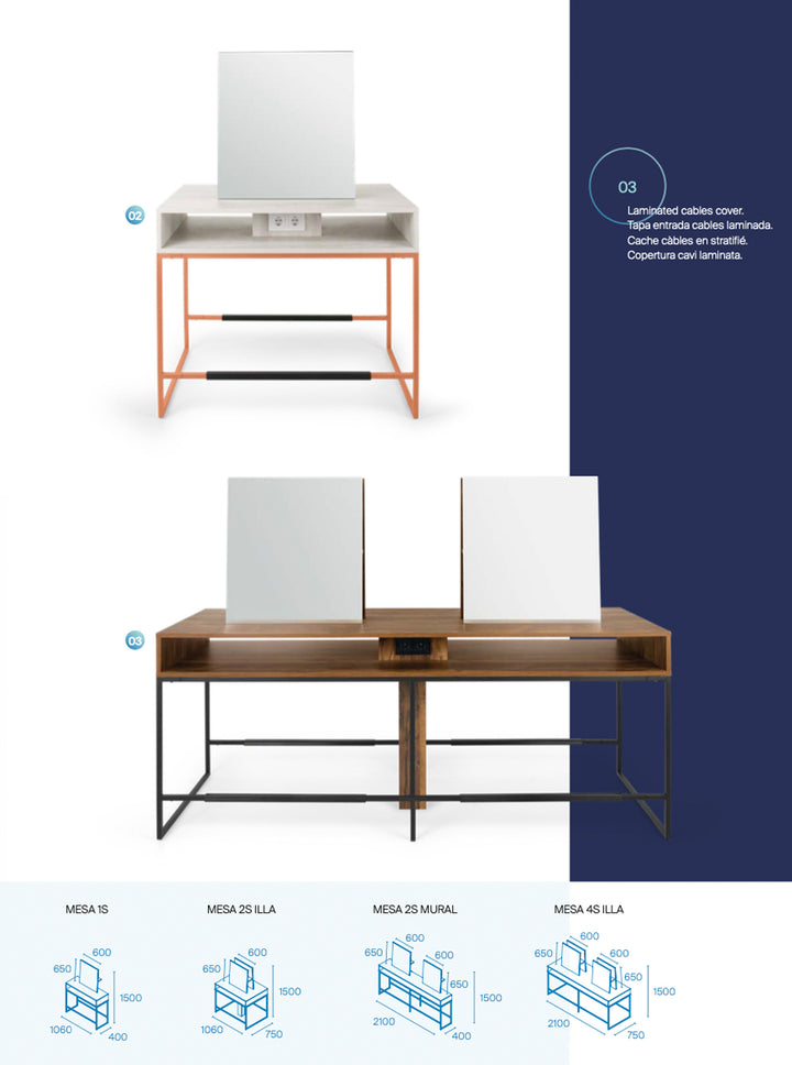 Pahi Frisiertisch Mesa 4S