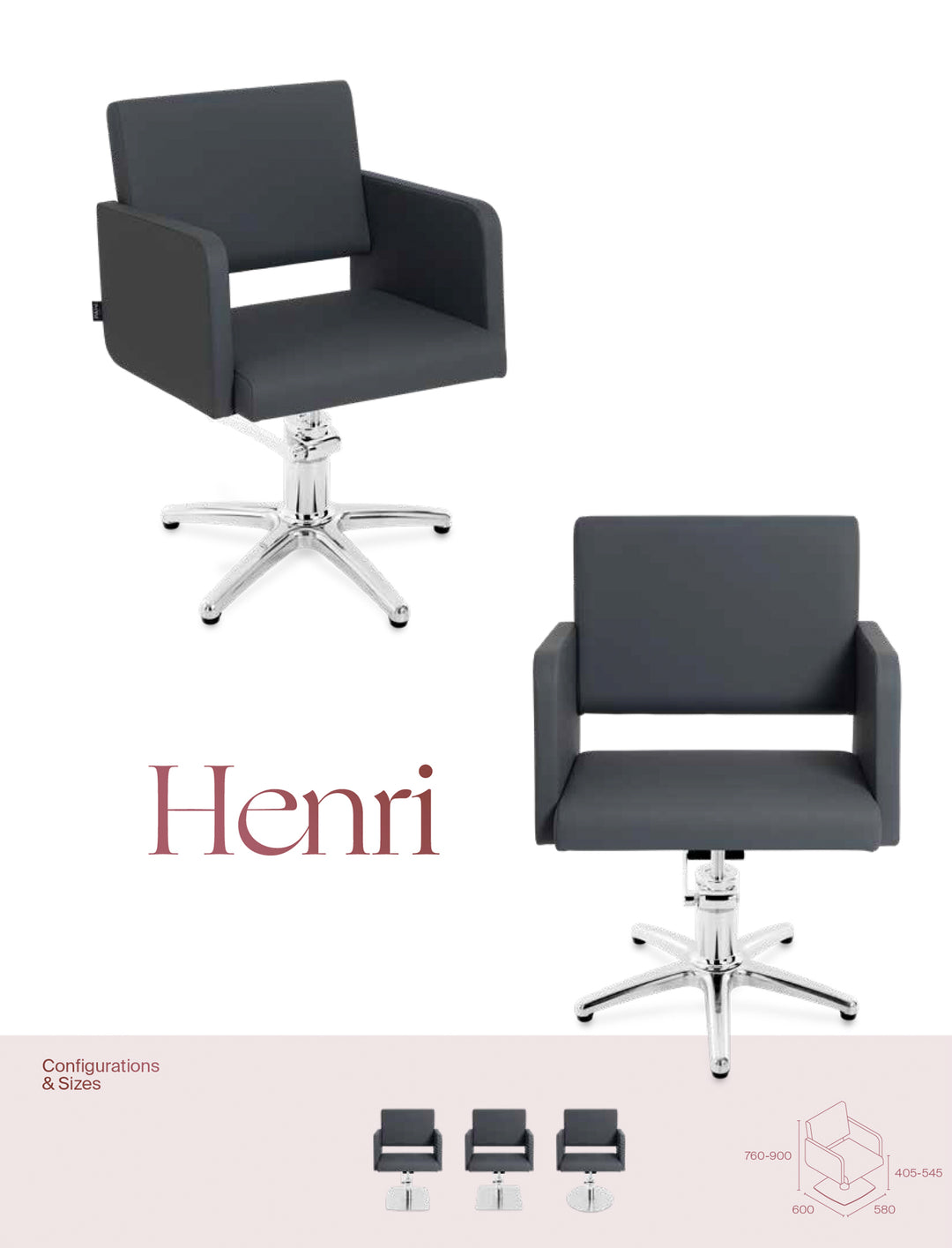 Fauteuil de coiffure Pahi Henri