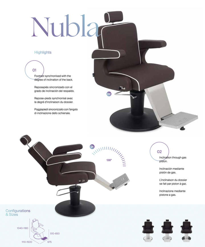 Pahi Friseurstuhl Nubla