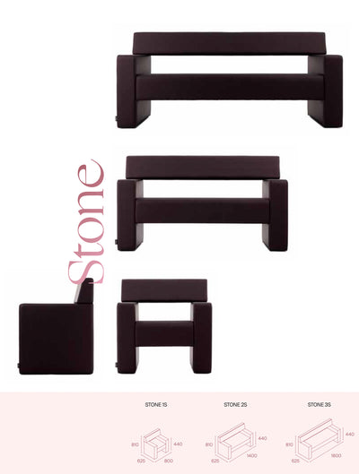 Pahi Wartesofa Stone 3S