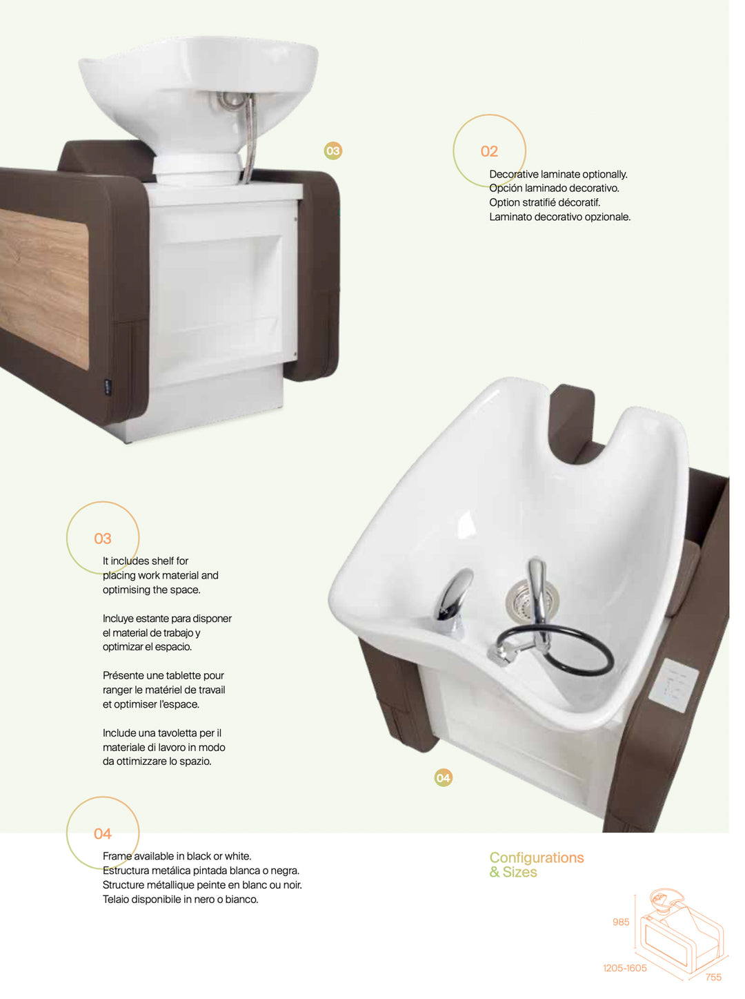 Sedia per lavaggio Pahi Forty