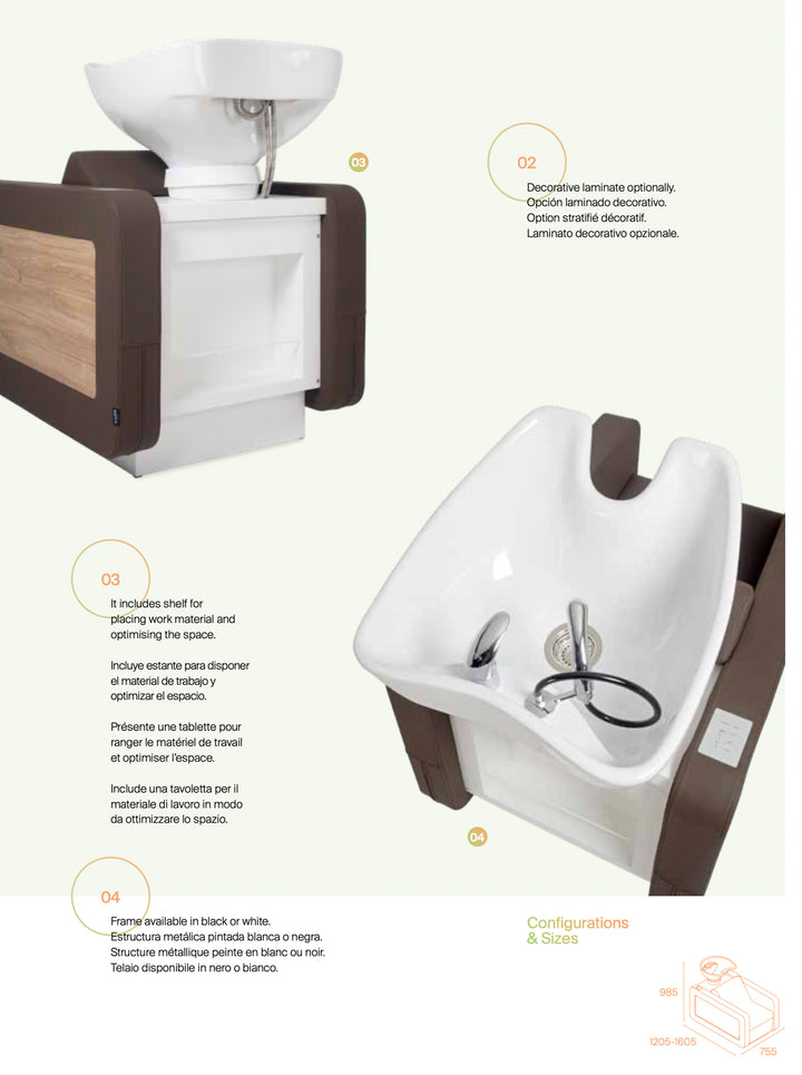 Sedia per lavaggio Pahi Forty