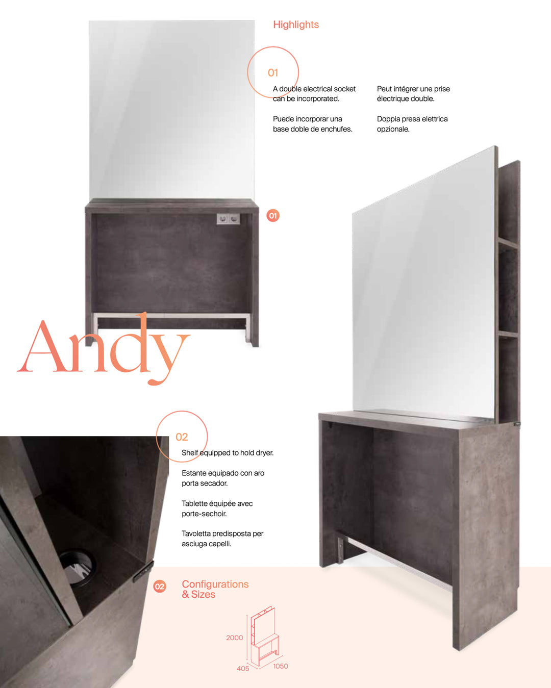 Pahi Postazione styling Andy