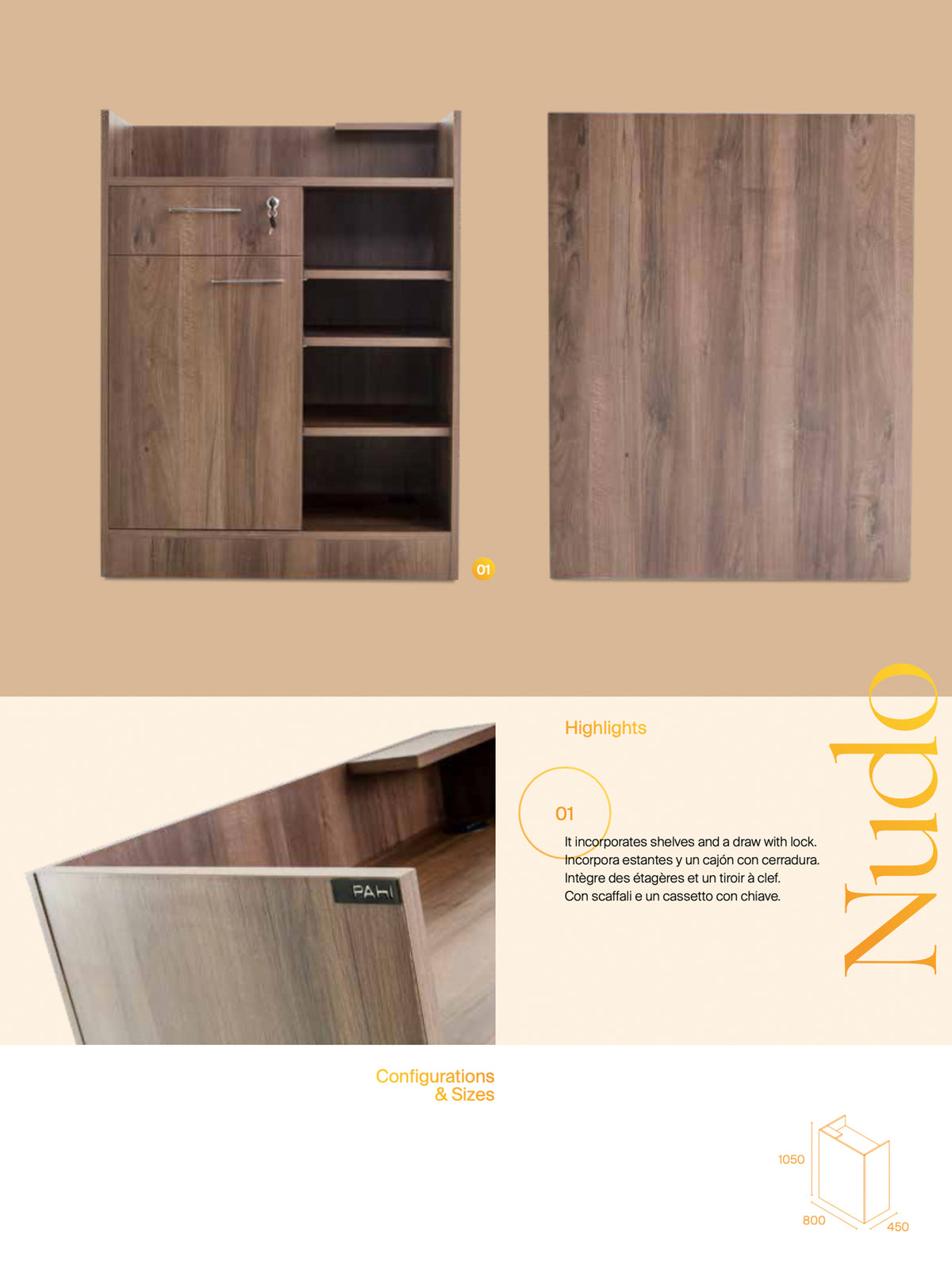 Pahi Reception desk Nudo