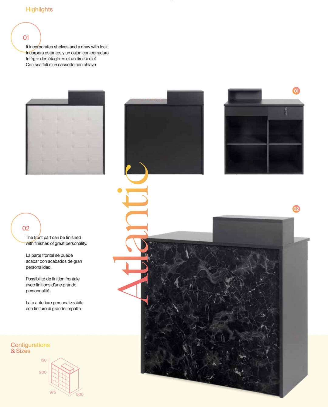 Pahi Reception Desk Atlantic