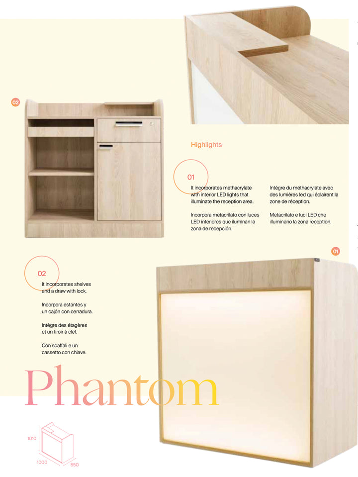 Pahi Reception Counter Phantom LED