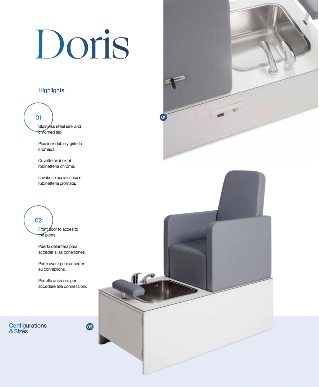Poltrona per pedicure Pahi Doris