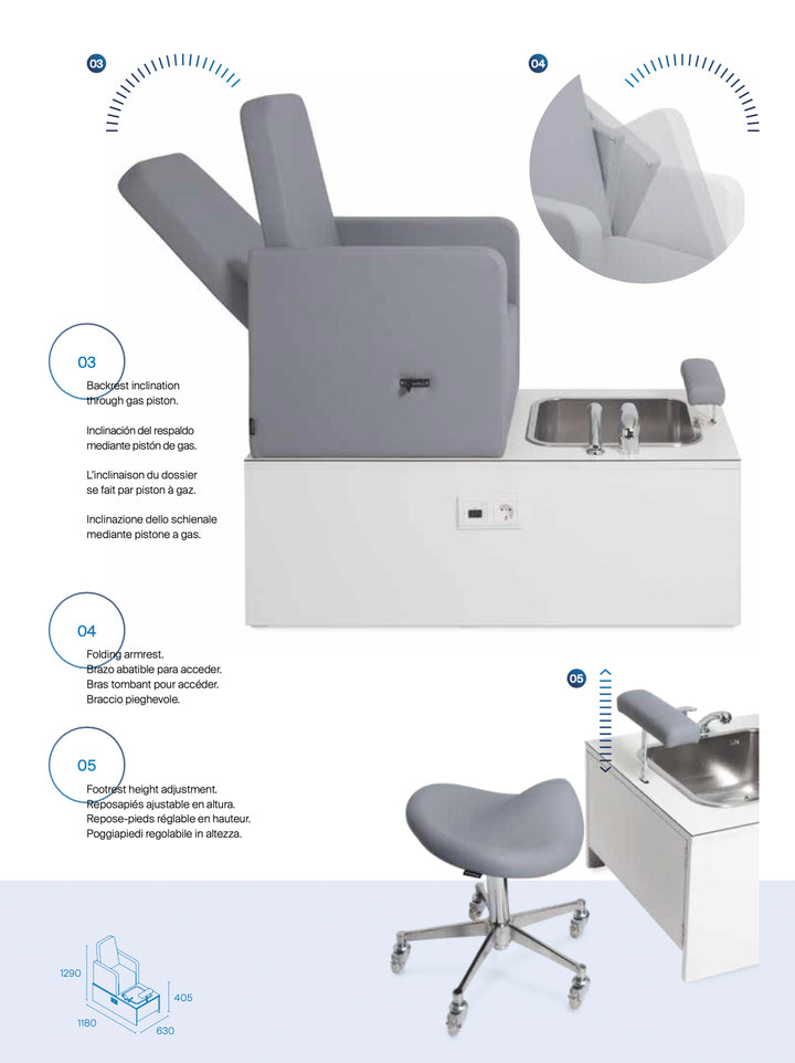 Poltrona per pedicure Pahi Doris
