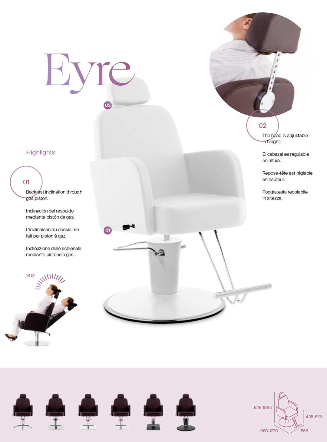 Pahi Sillón de peluquería Eyre
