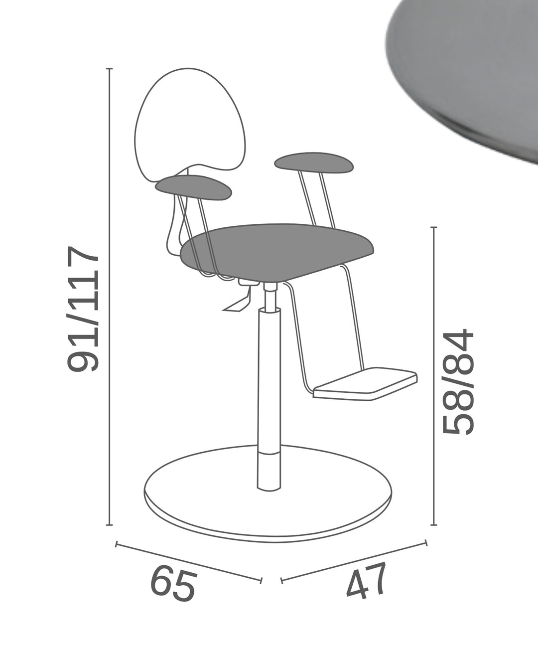 Luca Rossini PICCOLO CHILD SEAT WITH ARMRESTS