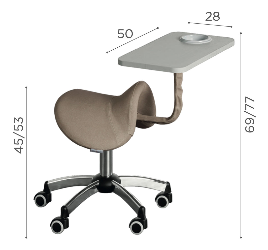 Medical &amp; Beauty RODEO MANICURE STOOL WITH MANICURE TRAY