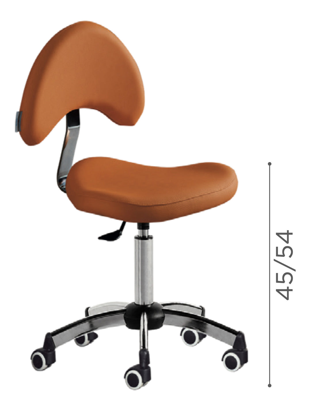 Medical &amp; Beauty ARIZONA PODO STOOL WITH BACKREST