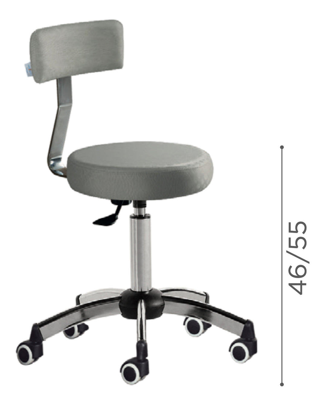 Medical &amp; Beauty MONTANA PODO TABURETE CON RESPALDO