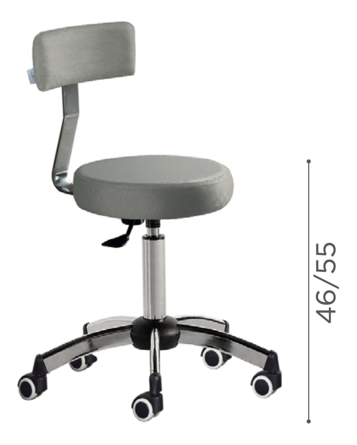 Medical &amp; Beauty MONTANA PODO TABURETE CON RESPALDO