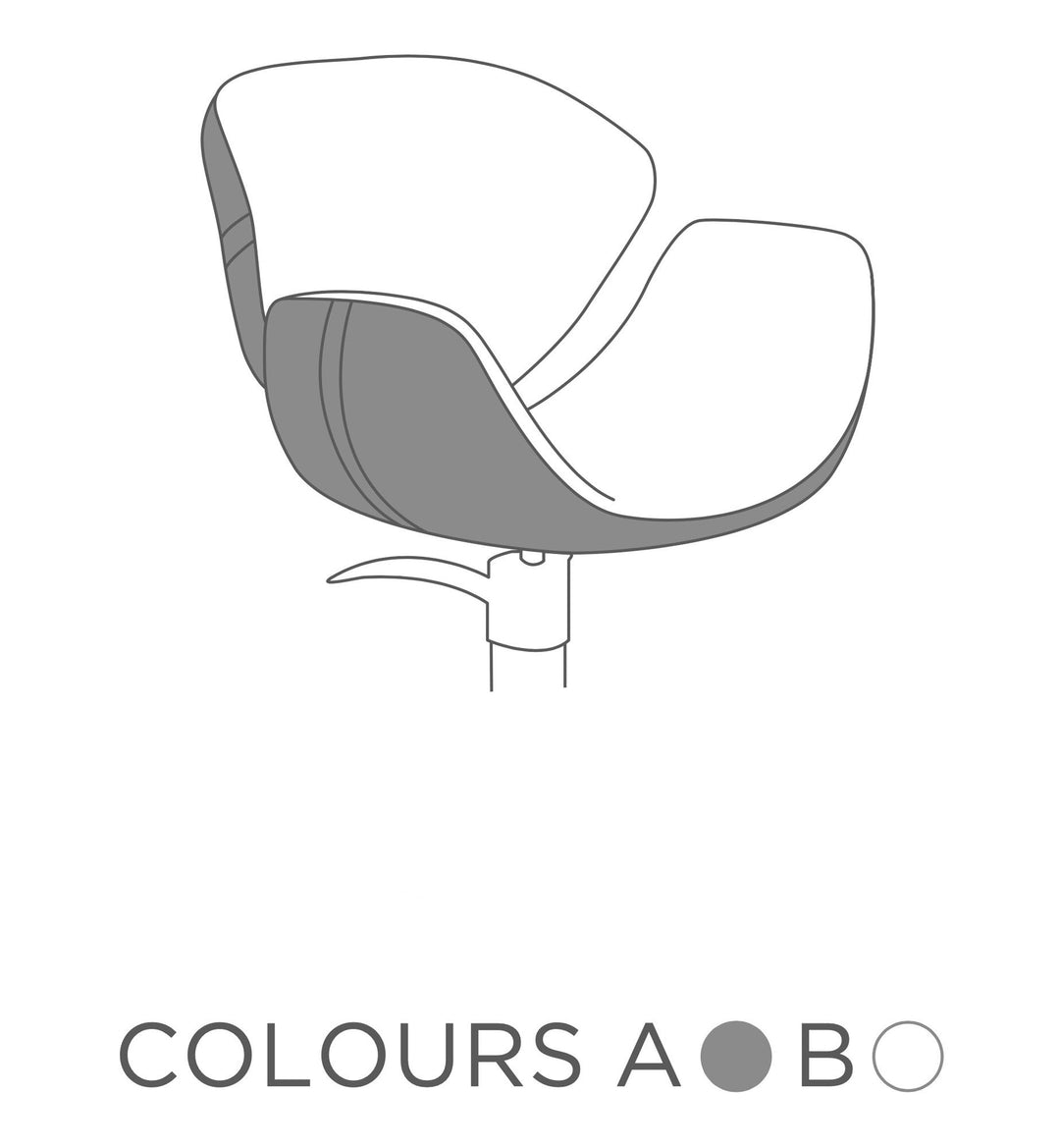 Salon Ambience Friseurstuhl Olimpia mit Rollen und Bremse