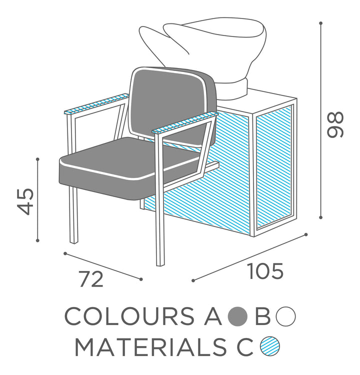 Salon Ambience MADISONWASH - Fauteuil simple