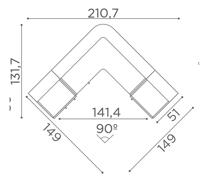 Salondesign24 Resepsiyon Tezgahı Corner Big