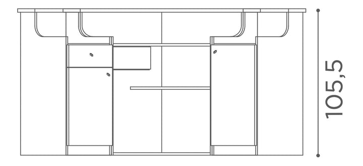 Salondesign24 Resepsiyon Tezgahı Corner Big