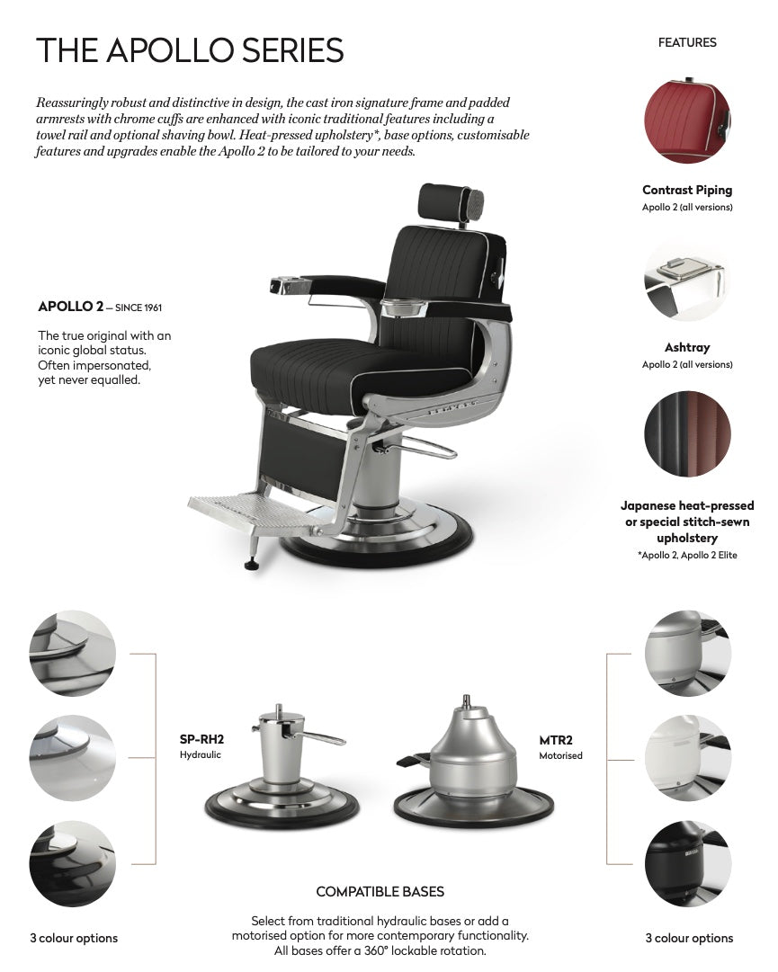 Takara Belmont Barberchair Apollo 2 – Salondesign24