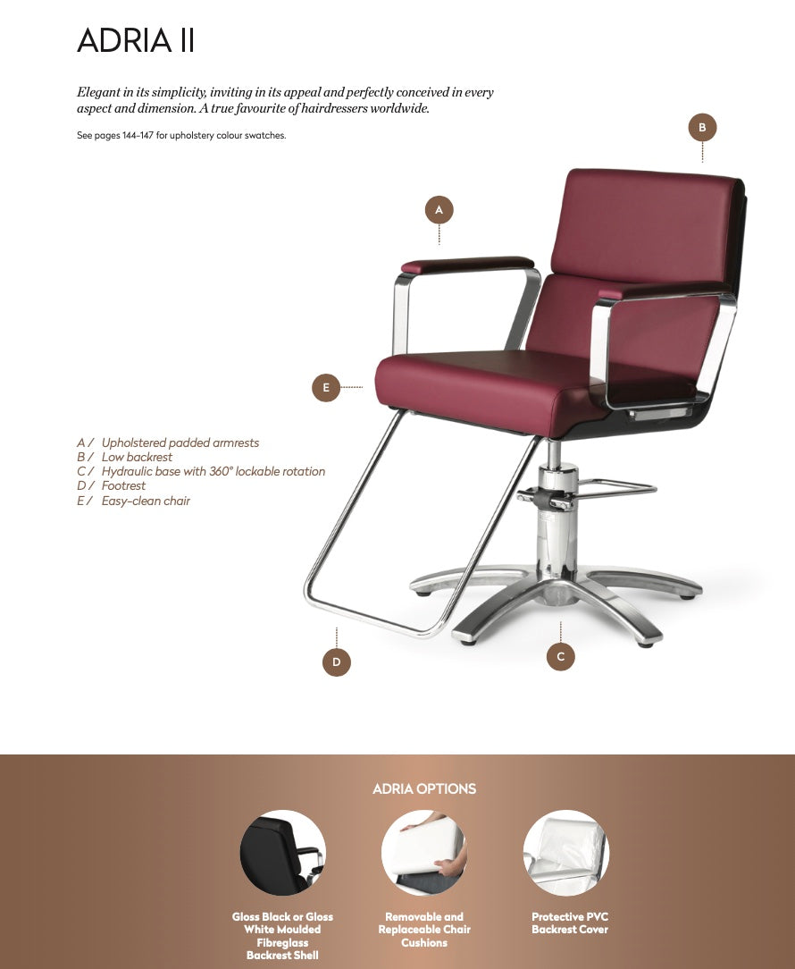 Fauteuil de coiffure Takara Belmont Adria II