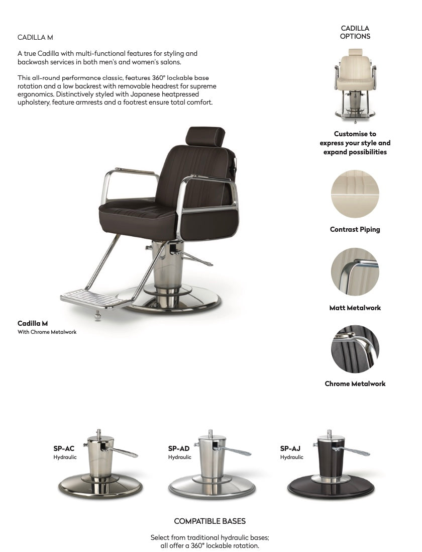 Takara Belmont Hairdressing Chair Cadilla M Salondesign24