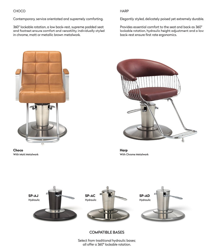 Fauteuil de coiffure Takara Belmont Harp