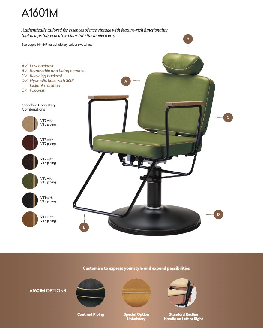 Takara Belmont Barber Chair A1601M