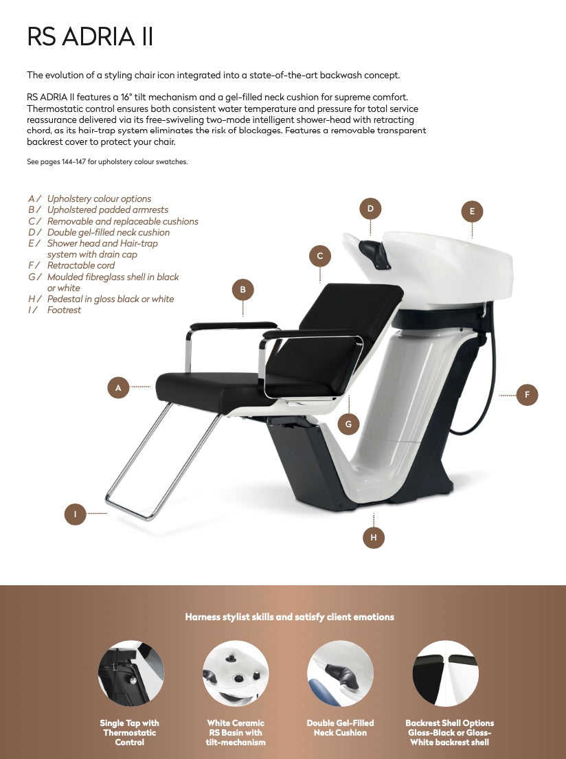 Takara Belmont RS Adria II Ters Yıkama Sistemi