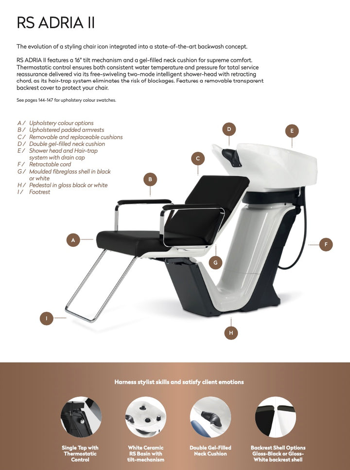 Takara Belmont RS Adria II Ters Yıkama Sistemi