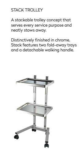 Takara Belmont Stack Hairdressing Cart, Stainless Steel