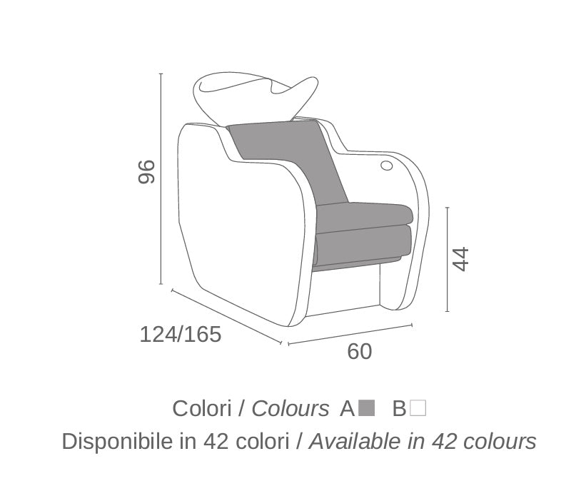Luca Rossini Gilda Backwash unit White basin