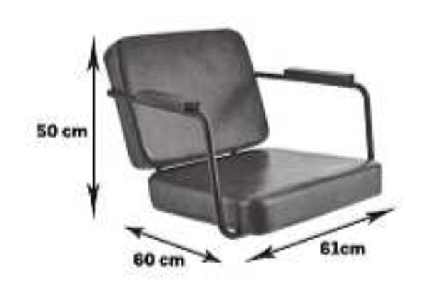 Salondesign24 Ermes black kuaför koltuğu