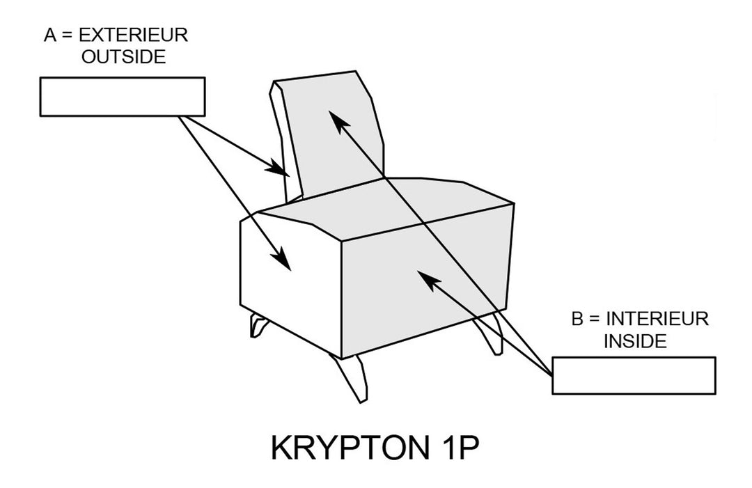 Nelson Mobilier KRYPTON 1P WAITING CHAIR