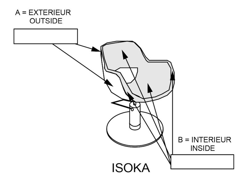 Nelson Mobilier Friseurstuhl ISOKA PYR