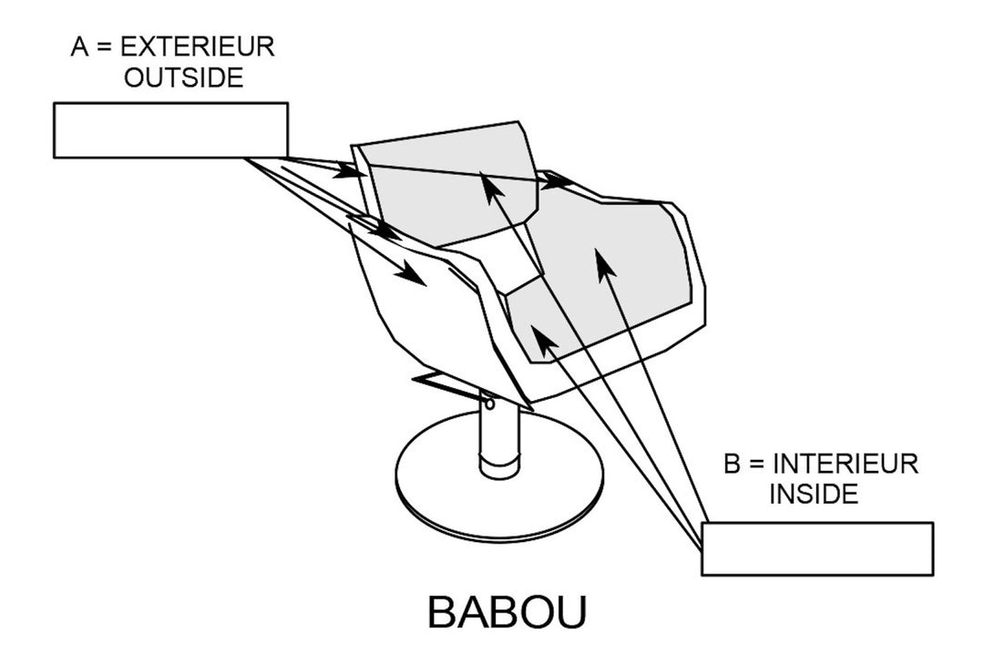 Nelson Mobilier Fauteuil de coiffure BABOU 2.0 PYR
