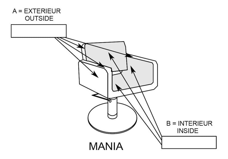 Nelson Mobilier Friseurstuhl MANIA PYR