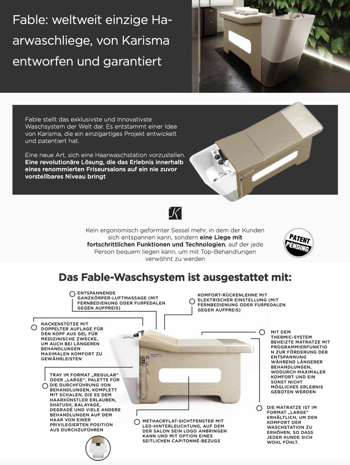 Karsima Fable Waschliege Naturfriseur