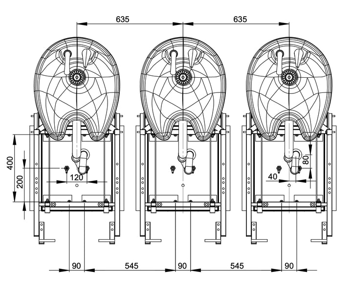 Sistema di lavaggio inverso Greiner Cosmolore2 - sistema a 3 unità