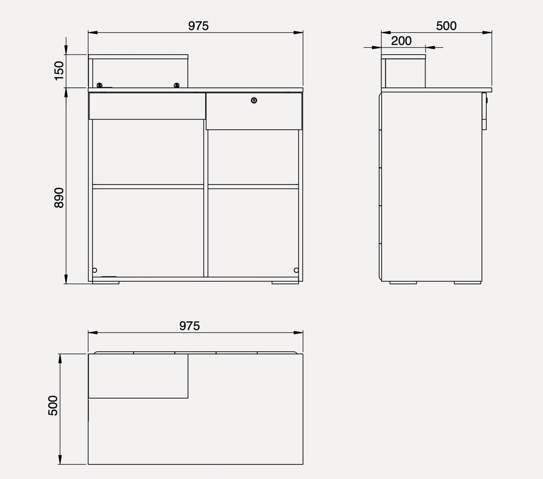 Pahi Reception Desk Atlantic