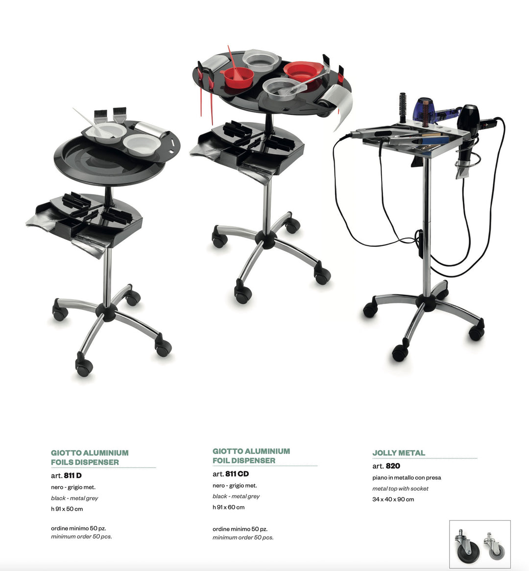 Carrito de servicio Artecno GIOTTO ALUMINIUM FOILS DISPENSER