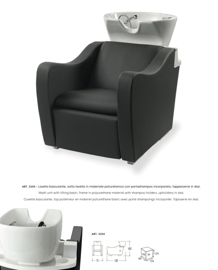 Fauteuil de lavage inversé Vezzosi Nirvana