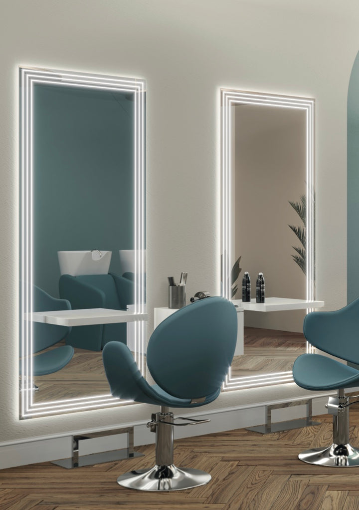 Vezzosi Frisörspiegel Stripe light