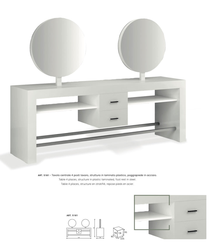 Miroir de coiffeur Vezzosi Polaris +