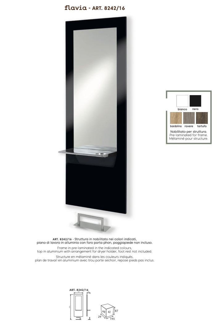 Miroir de coiffure Vezzosi Flavia