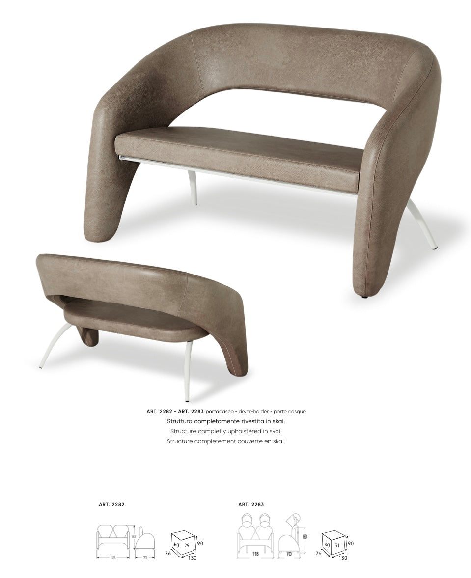 Vezzosi Wartebank Ginevra mit Halterung